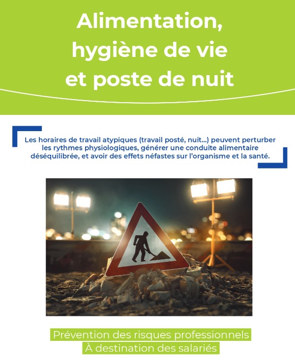 Alimentation, hygiène de vie et poste de nuit